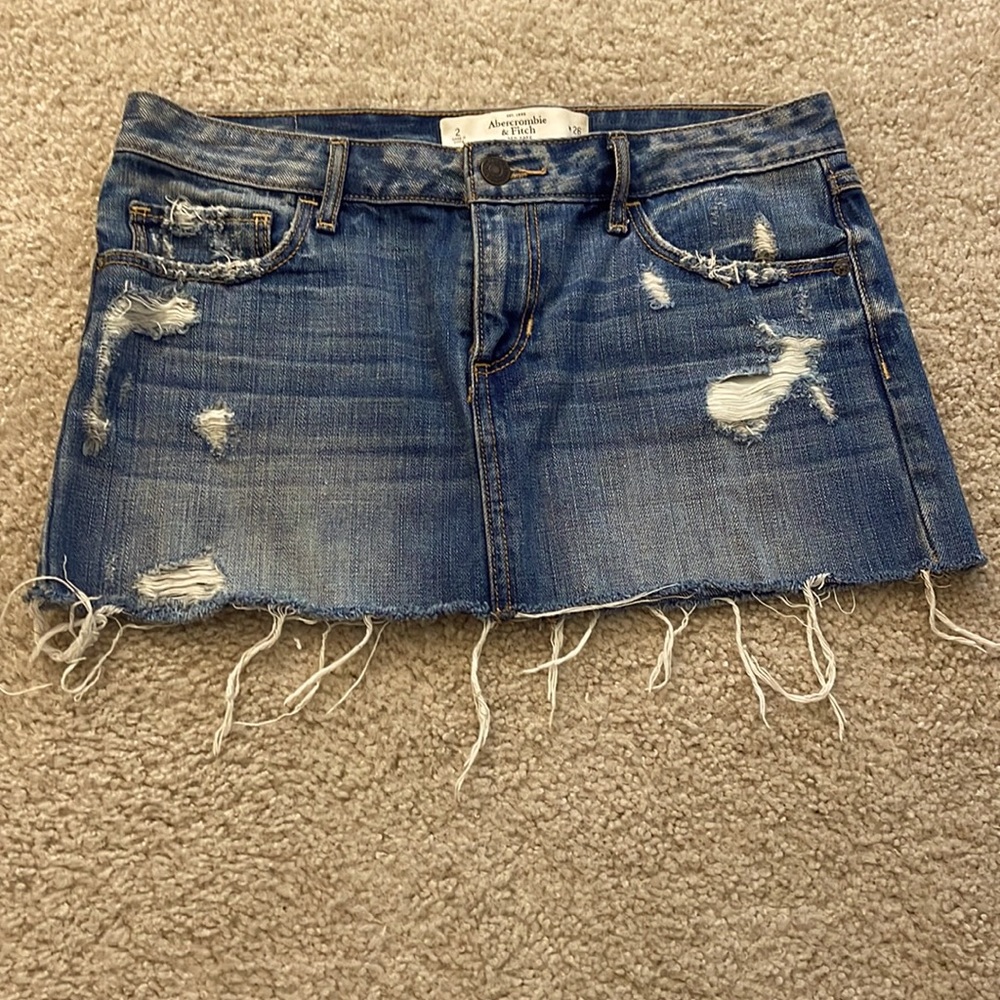 Abercrombie & Fitch jean skirt 2/26